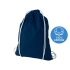 Рюкзак хлопковый «Oregon», темно-синий, темно-синий/белый, хлопок 100 г/м2