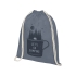 Рюкзак со шнурком Oregon хлопка плотностью 140 г/м2, серый, серый, хлопок 140 г/м2