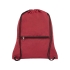 Складной рюкзак со шнурком Hoss, heather dark red, темно-красный, полиэстер 300d, полиэстер 210d