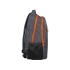 Рюкзак «Metropolitan», серый с оранжевой молнией, серый/оранжевый, полиэстер