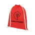 Рюкзак со шнурком Tenes из хлопка плотностью 140 г/м², красный, красный, хлопок