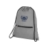 Складной рюкзак со шнурком Hoss, heather medium grey, серый, полиэстер 300d, полиэстер 210d
