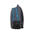 Рюкзак Metropolitan, серый с голубой молнией, серый/голубой, полиэстер