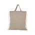 Рюкзак со шнурком Pheebs из 150 г/м² переработанного хлопка, натуральный, натуральный, переработанный хлопок