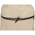 Рюкзак-мешок хлопковый Lark с цветной молнией, натуральный/черный, натуральный/черный, 100% хлопок
