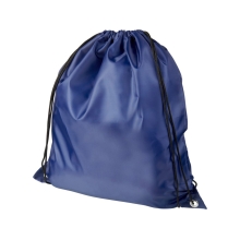 Рюкзак со шнурком Oriole из переработанного ПЭТ, темно-синий