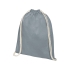 Рюкзак со шнурком Oregon из хлопка плотностью 140 г/м², серый, серый, хлопок 140 г/м2
