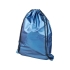 Блестящий рюкзак со шнурком Oriole, светло-синий, светло-синий, полиэстер