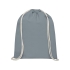 Рюкзак со шнурком Tenes из хлопка плотностью 140 г/м², серый, серый, хлопок