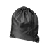 Рюкзак со шнурком Oriole из переработанного ПЭТ, черный, черный, переработанный пэт