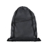 Рюкзак Oriole на молнии со шнурком, черный, черный, полиэстер