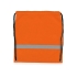 Рюкзак Россел, оранжевый с черными шнурками, оранжевый/серый/черный, полиэстер 210d
