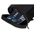 Рюкзак Gym с отделением для обуви, черный (с шильдом), черный, полиэстер, полиуретан