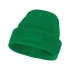Шапка Boreas с нашивками, fern green, зеленый, вязка в рубчик 1x1 из 100% акрила, нашивка из 100 % полиэстера