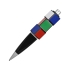 Ручка шариковая с вращающимися кубиками, черный/разноцветный, пластик