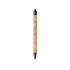 Шариковая ручка Midar из пробки и пшеничной соломы, черный, черный, пробка/пластик/пшеничная солома