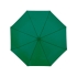 Зонт Ida трехсекционный 21,5, зеленый, зеленый/черный, полиэстер, металл, пластик
