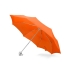 Зонт складной Tempe, механический, 3 сложения, с чехлом, оранжевый, оранжевый, купол- полиэстер, каркас-металл, спицы- фибергласс, ручка-пластик