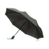 Зонт-полуавтомат складной Motley с цветными спицами, черный/зеленый, черный/зеленый, купол- эпонж 180t, каркас-сталь, спицы- фибергласс, ручка soft-touch