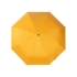 Зонт-автомат Dual с двухцветным куполом, желтый/черный, желтый/черный, купол - эпонж, спицы - стекловолокно, ручка - мягкий пластик
