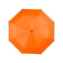 Зонт Alex трехсекционный автоматический 21,5, оранжевый, оранжевый, полиэстер, металл, пластик