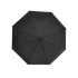 Montebello 21-дюймовый складной зонт с автоматическим открытием/закрытием и изогнутой ручкой, черный, черный, купол- полиэстер, каркас- металл, спицы- стекловолокно, ручка с покрытием soft touch