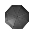 Зонт складной Columbus, механический, 3 сложения, с чехлом, черный, черный, купол- полиэстер, каркас-сталь, спицы- сталь, ручка- пластик