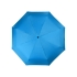 Зонт складной Columbus, механический, 3 сложения, с чехлом, голубой, голубой, купол- полиэстер, каркас-сталь, спицы- сталь, ручка- пластик
