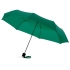 Зонт Ida трехсекционный 21,5, зеленый, зеленый/черный, полиэстер, металл, пластик