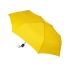 Зонт складной Columbus, механический, 3 сложения, с чехлом, желтый, желтый, купол- полиэстер, каркас-сталь, спицы- сталь, ручка- пластик