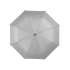 Зонт Alex трехсекционный автоматический 21,5, серебристый/черный, серебристый/черный, полиэстер/металл/пластик