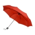 Зонт складной Columbus, механический, 3 сложения, с чехлом, красный, красный, купол- полиэстер, каркас-сталь, спицы- сталь, ручка- пластик