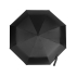 Зонт-автомат складной Reviver, черный, черный, купол - 190т эпонж из rpet, каркас - сталь, спицы - стекловолокно