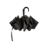 Складной зонт Horton Black - Cerruti 1881, черный, полиэстер/пластик/полиуретан