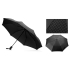 Зонт-полуавтомат складной Marvy с проявляющимся рисунком, черный, черный, купол- 190т эпонж, каркас- алюминий/стеклопластик, ручка- покрытие софт-тач