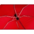 Зонт-автомат складной Super compact, красный, красный, купол- 190т эпонж, каркас- алюминий,  ручка- покрытие софт-тач