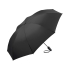 Зонт складной 5415 Contrary полуавтомат, черный, черный, купол - эпонж, каркас - сталь, спицы - стекловолокно, ручка - мягкий пластик