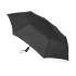 Зонт складной Ontario, автоматический, 3 сложения, с чехлом, черный, черный, купол- эпонж, каркас-сталь, стеклопластик, ручка-искусственная кожа