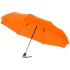 Зонт Alex трехсекционный автоматический 21,5, оранжевый, оранжевый, полиэстер, металл, пластик