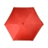 Зонт складной Frisco, механический, 5 сложений, в футляре, красный, красный, купол- эпонж, каркас- металл, спицы- фибергласс, ручка-пластик с покрытием соф- тач