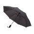 Зонт-полуавтомат Flick, темно-серый, темно-серый, купол- эпонж, каркас- алюминий, ручка- покрытие софт-тач