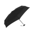 Складной cупер-компактный механический зонт Compactum, черный, черный, купол - 190т эпонж, каркас- алюминий, ручка- покрытие софт-тач