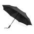 Зонт складной Ontario, автоматический, 3 сложения, с чехлом, черный, черный, купол- эпонж, каркас-сталь, стеклопластик, ручка-искусственная кожа