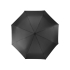 Зонт складной Irvine, полуавтоматический, 3 сложения, с чехлом, черный, черный, купол- эпонж, каркас-сталь, спицы- фибергласс, ручка-пластик с покрытием соф-тач