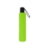 Зонт-автомат Dual с двухцветным куполом, зеленое яблоко/черный, зеленое яблоко/черный, купол - эпонж, спицы - стекловолокно, ручка - мягкий пластик