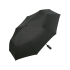 Зонт складной 5455 Profile автомат, черный, черный, купол - эпонж, каркас - сталь, спицы - стекловолокно, ручка - мягкий пластик