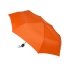 Зонт складной Columbus, механический, 3 сложения, с чехлом, оранжевый, оранжевый, купол- полиэстер, каркас-сталь, спицы- сталь, ручка- пластик