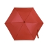 Складной компактный механический зонт Super Light, красный, красный, купол - 190т полиэстер, каркас - алюминий, ручка - покрытие софт-тач