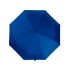 Зонт-автомат Lumet с куполом из переработанного пластика, синий, синий, купол - эпонж из переработанного пластика, каркас - сталь, спицы - стекловолокно, ручка - бамбук