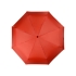 Зонт складной Columbus, механический, 3 сложения, с чехлом, красный, красный, купол- полиэстер, каркас-сталь, спицы- сталь, ручка- пластик
